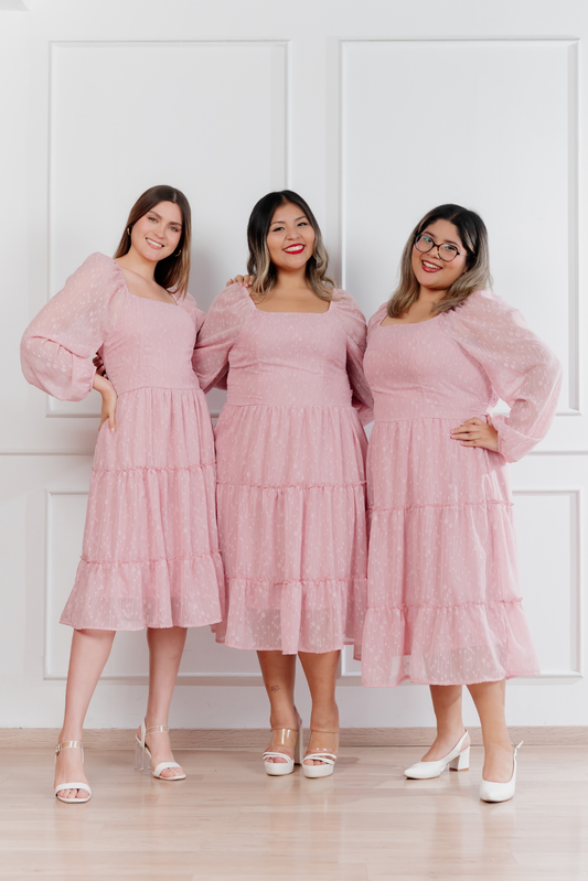 Vestido Amarilis Liga Contra el Cáncer