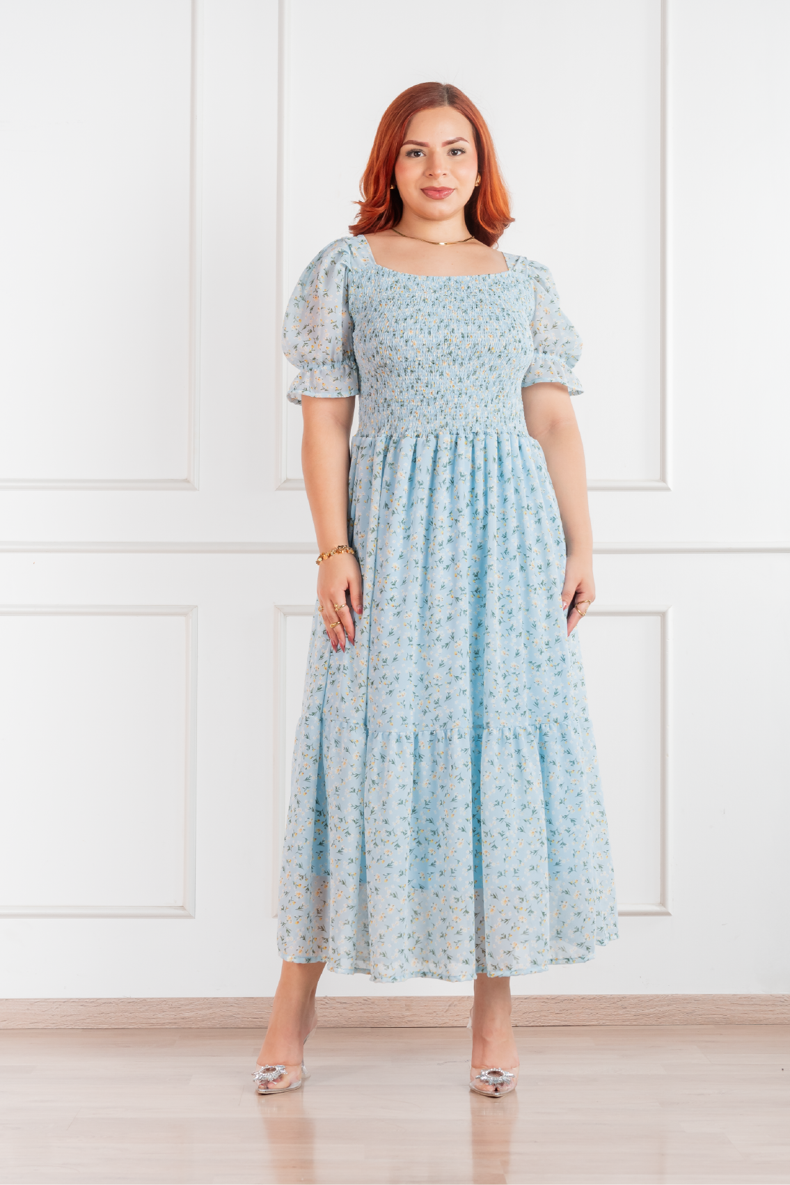 Vestido Amelia manga corta