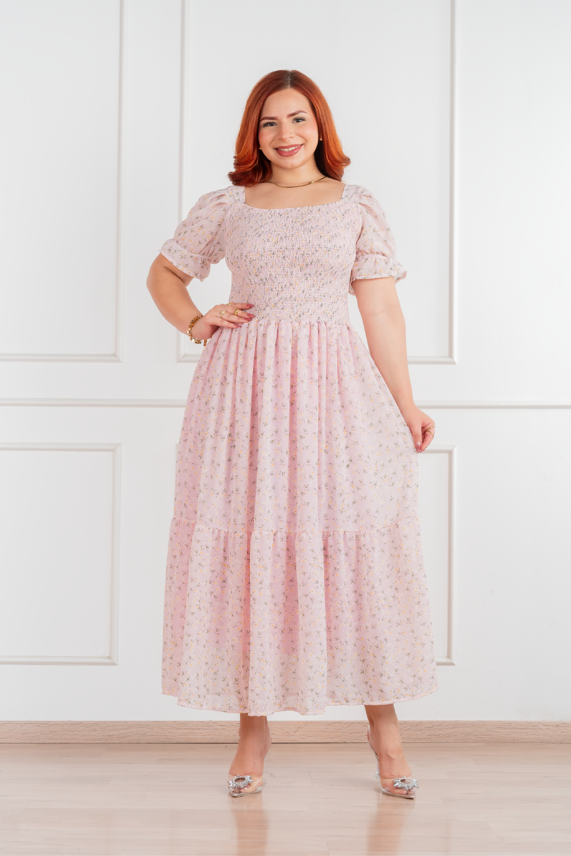 Vestido Amelia manga corta