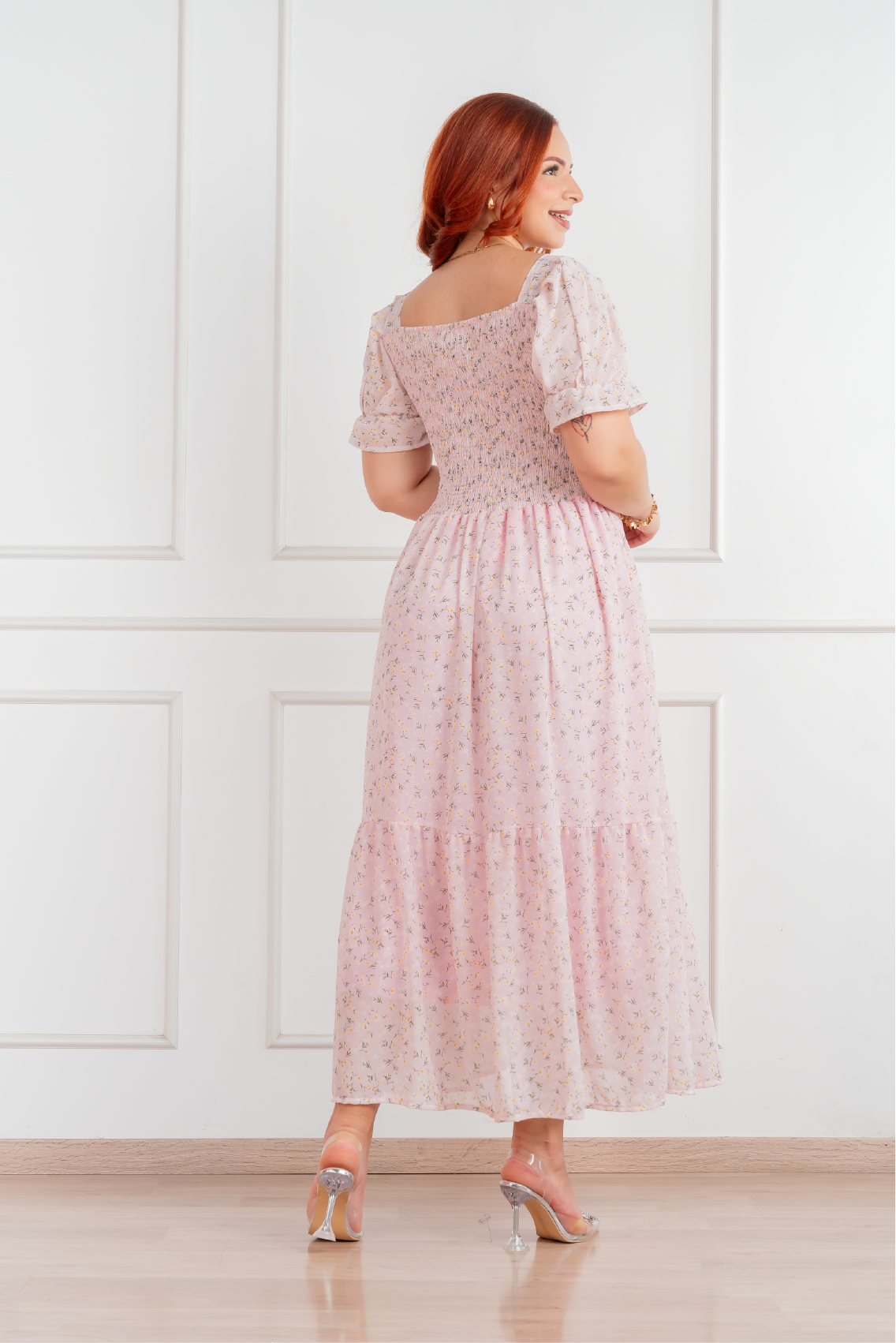 Vestido Amelia manga corta