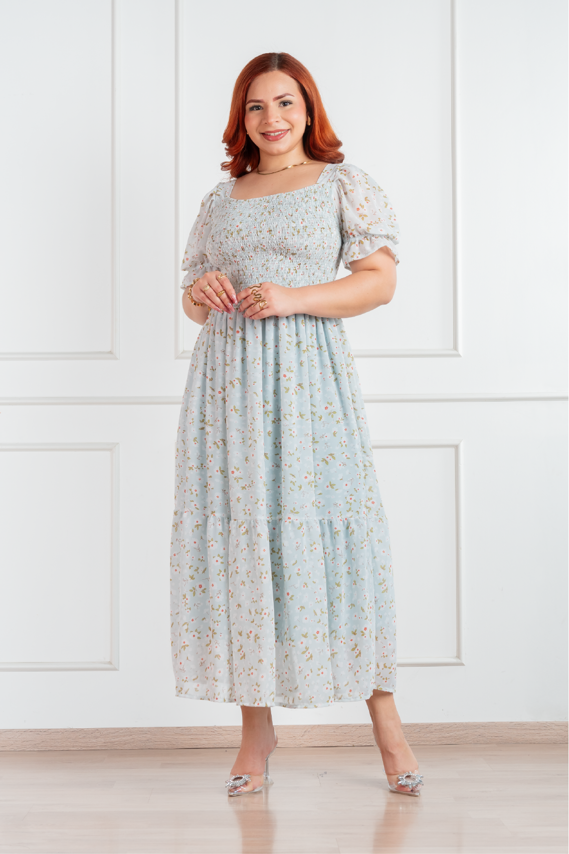 Vestido Amelia manga corta