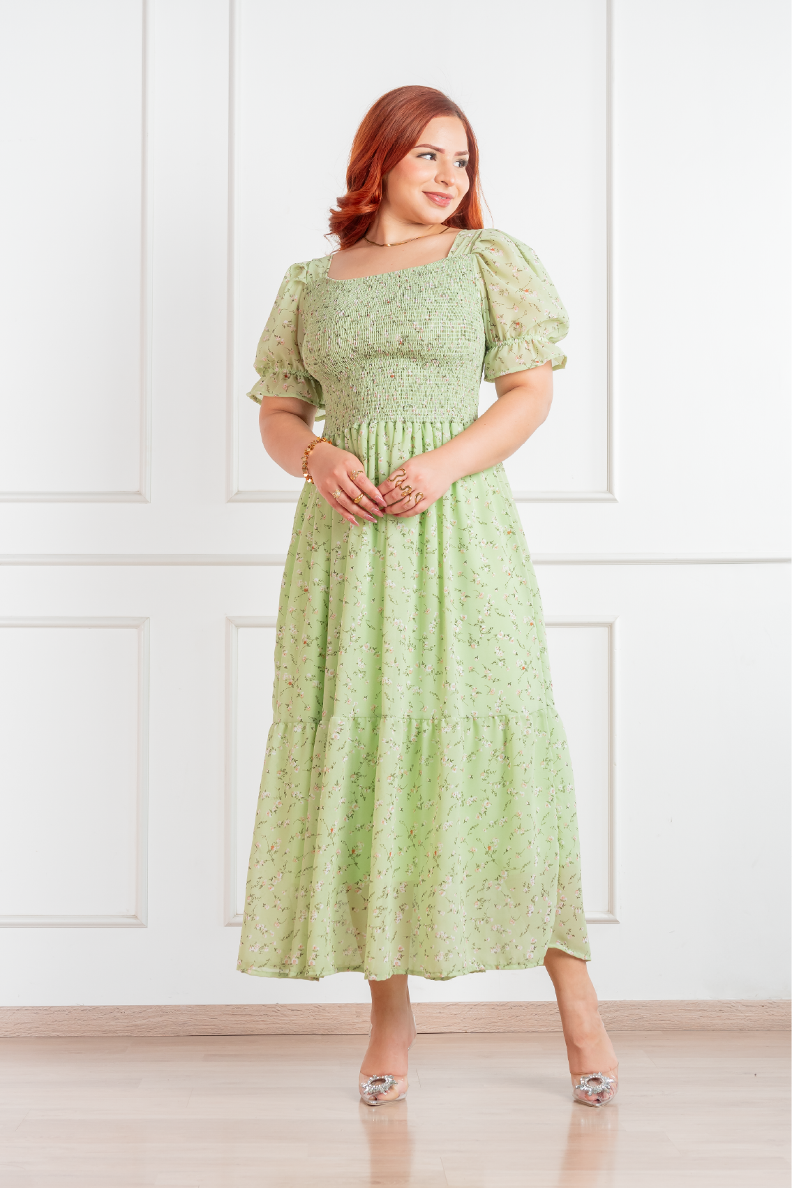 Vestido Amelia manga corta