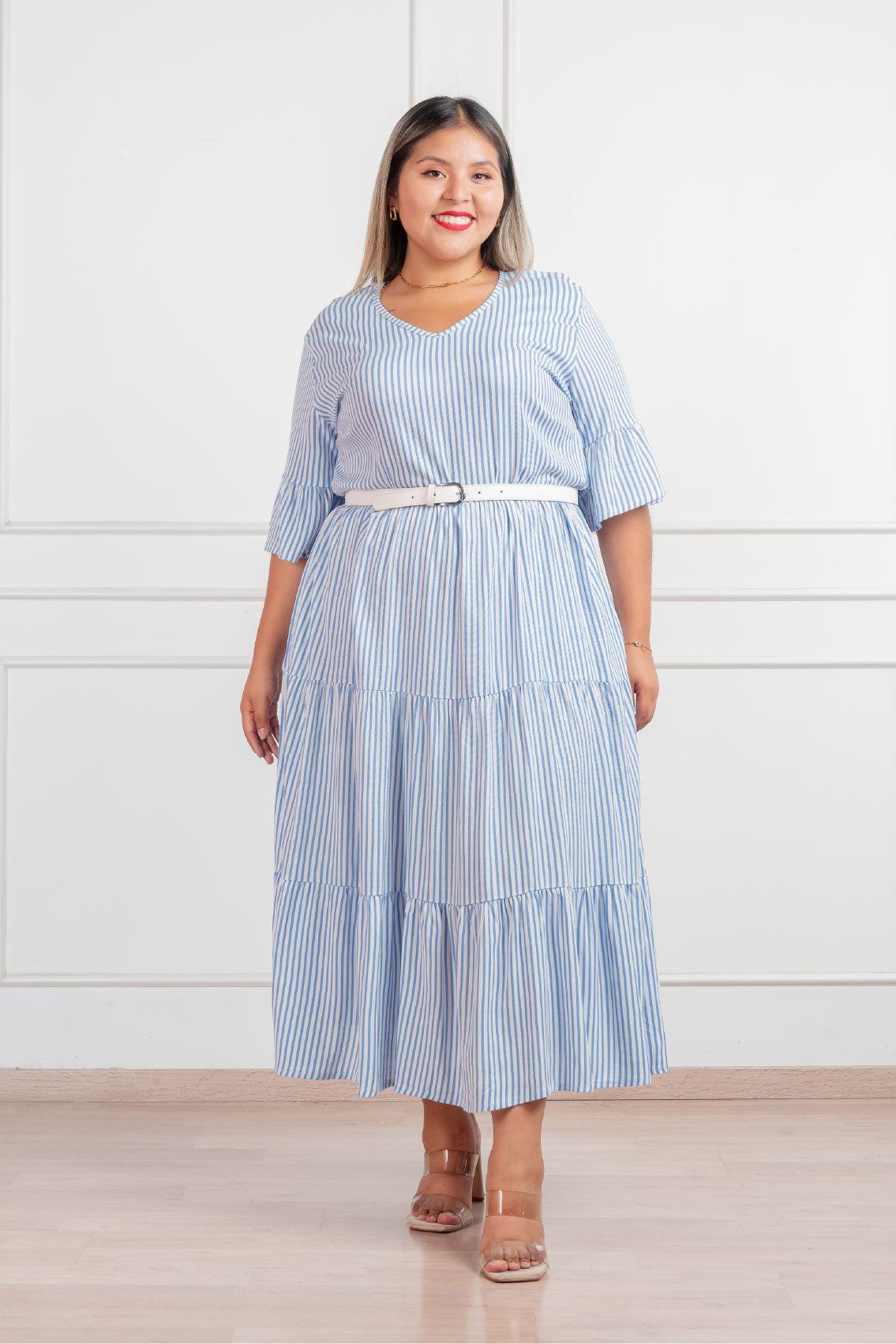 Vestido Edith con diseño a rayas