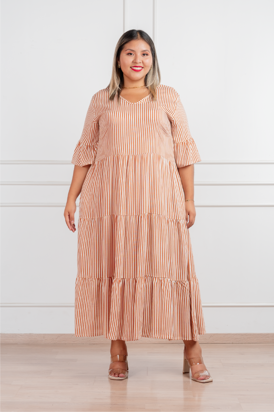 Vestido Edith con diseño a rayas