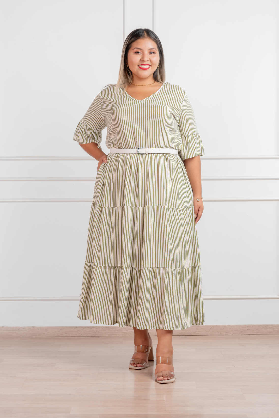 Vestido Edith con diseño a rayas