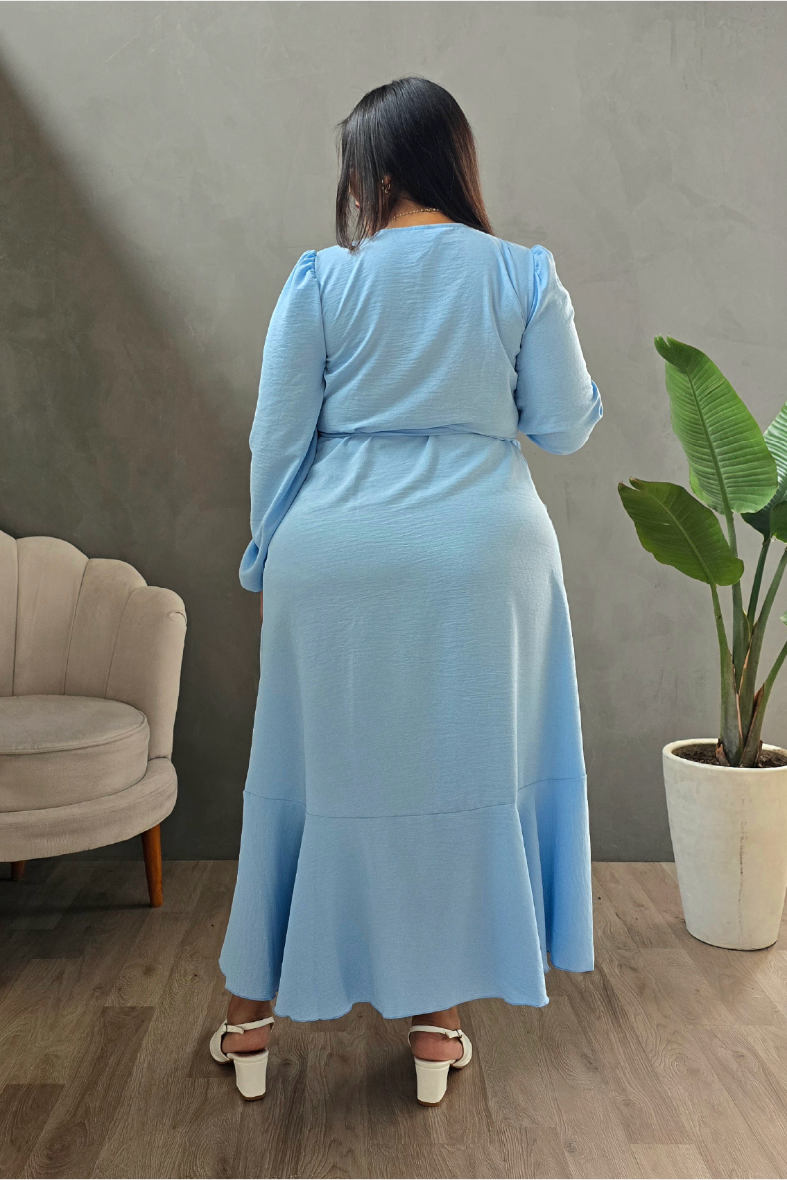 Vestido Valentina color entero