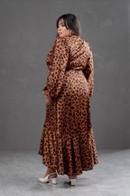 Vestido Envolvente animal print
