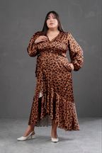 Vestido Envolvente animal print