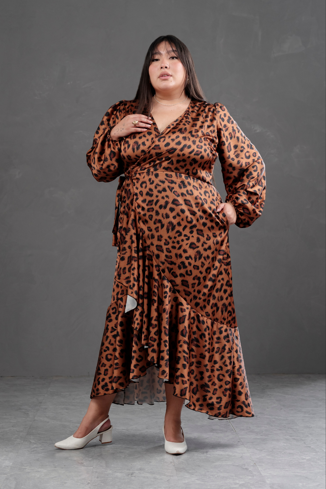 Vestido Envolvente animal print
