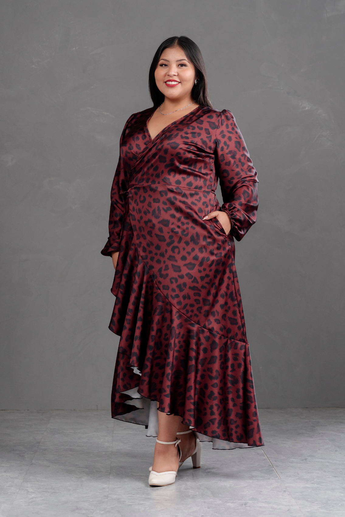 Vestido Envolvente animal print