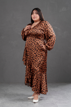 Vestido Envolvente animal print