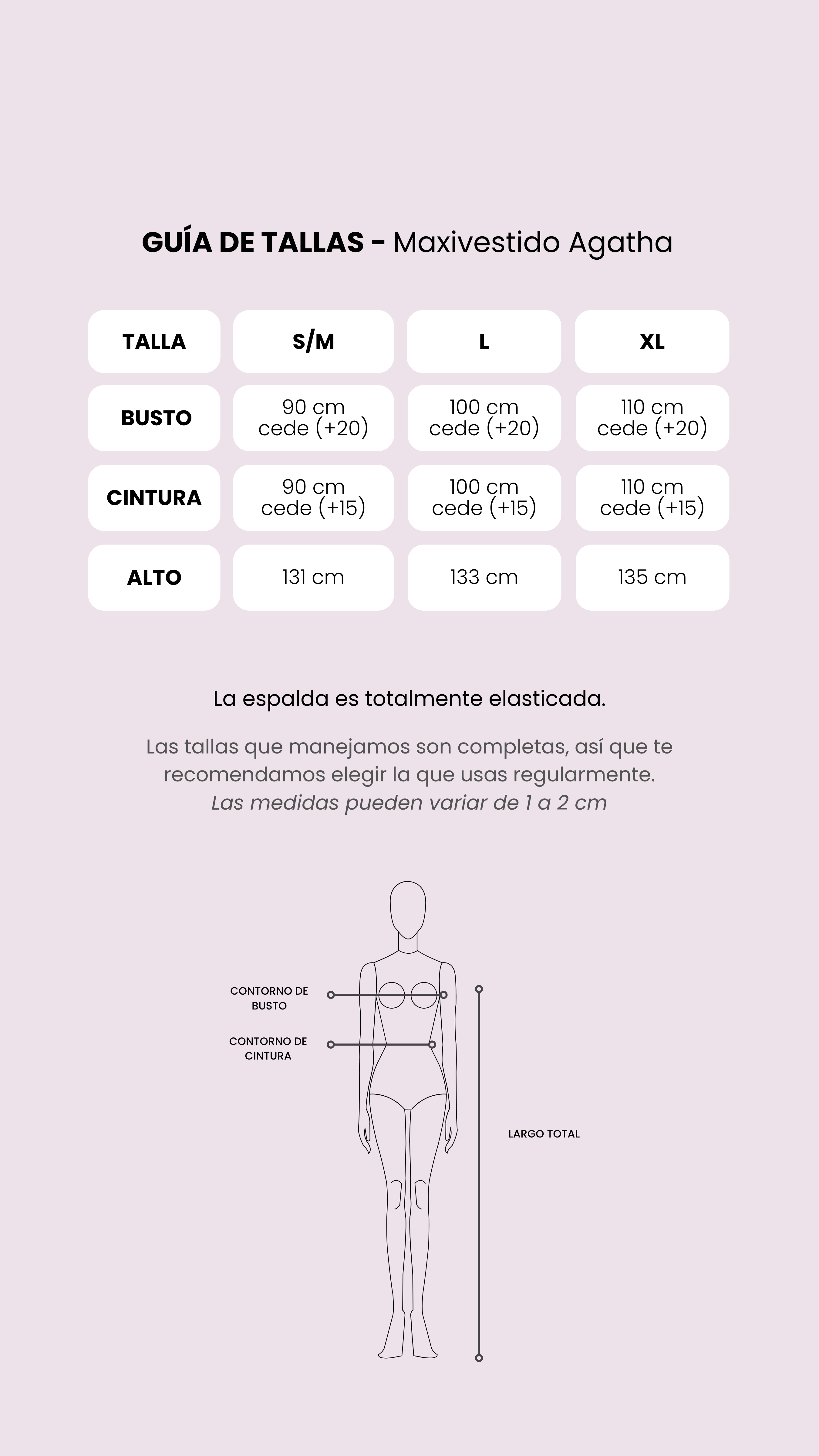 Tabla de medidas