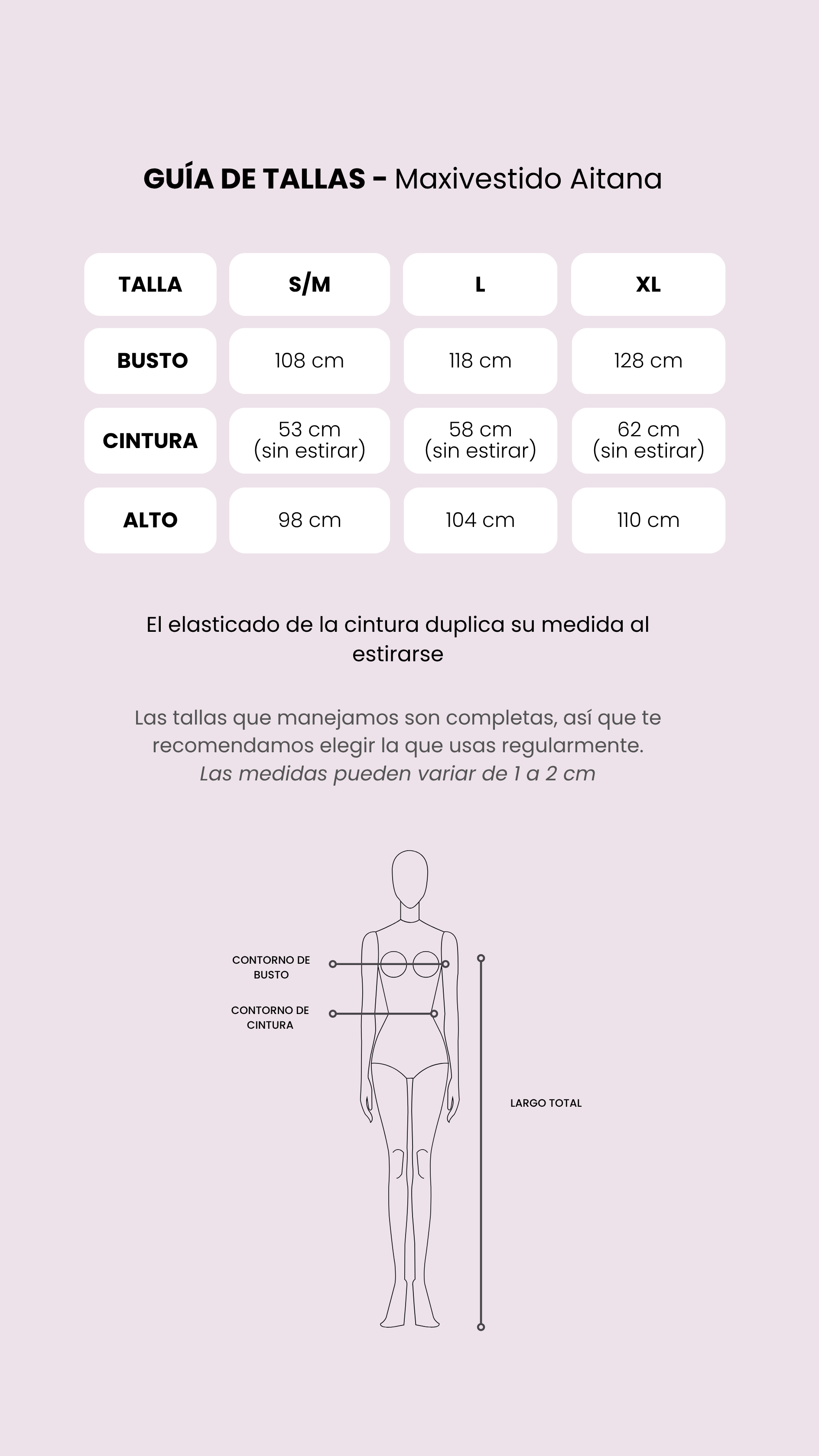 Tabla de medidas