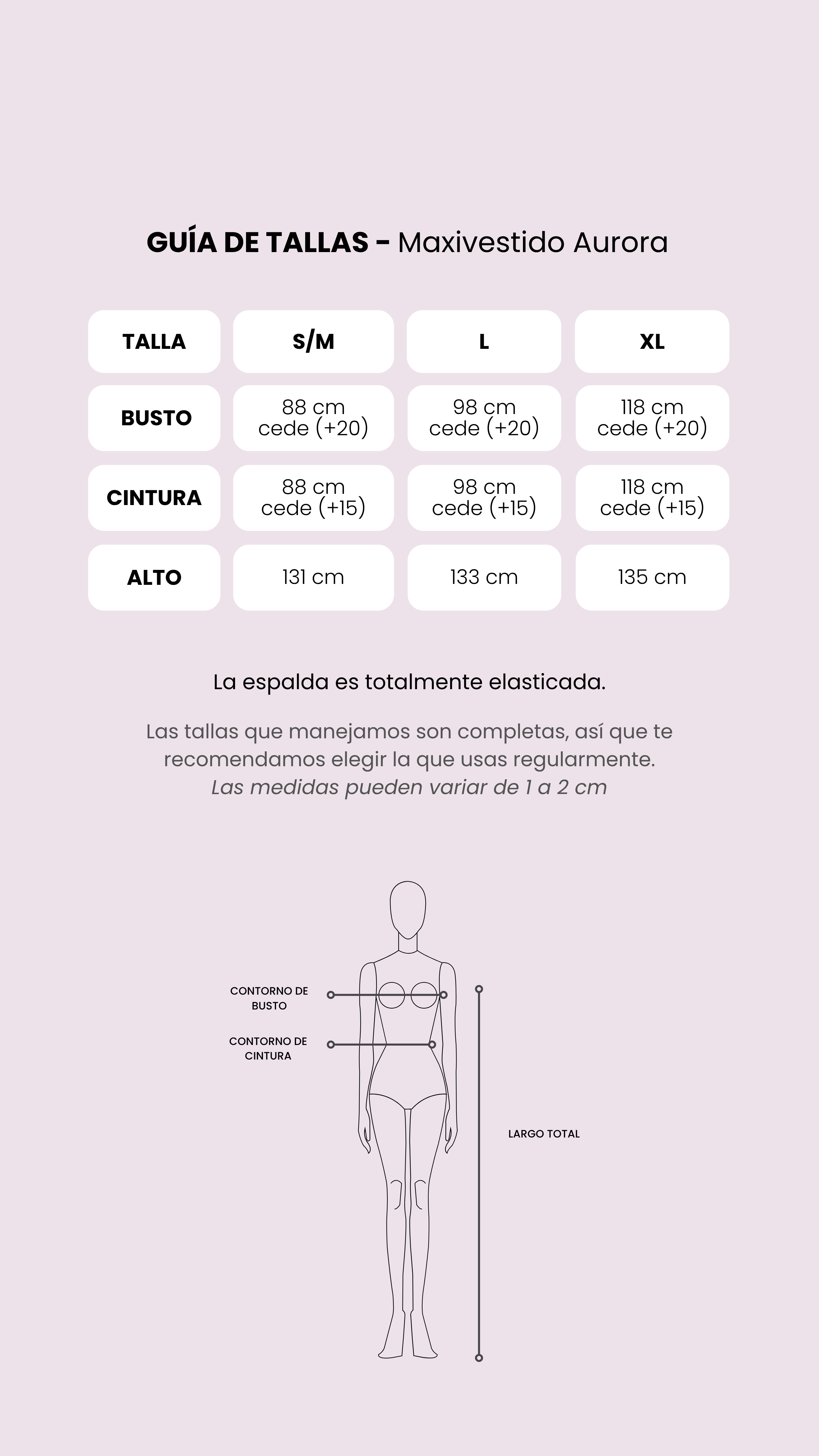 Tabla de medidas