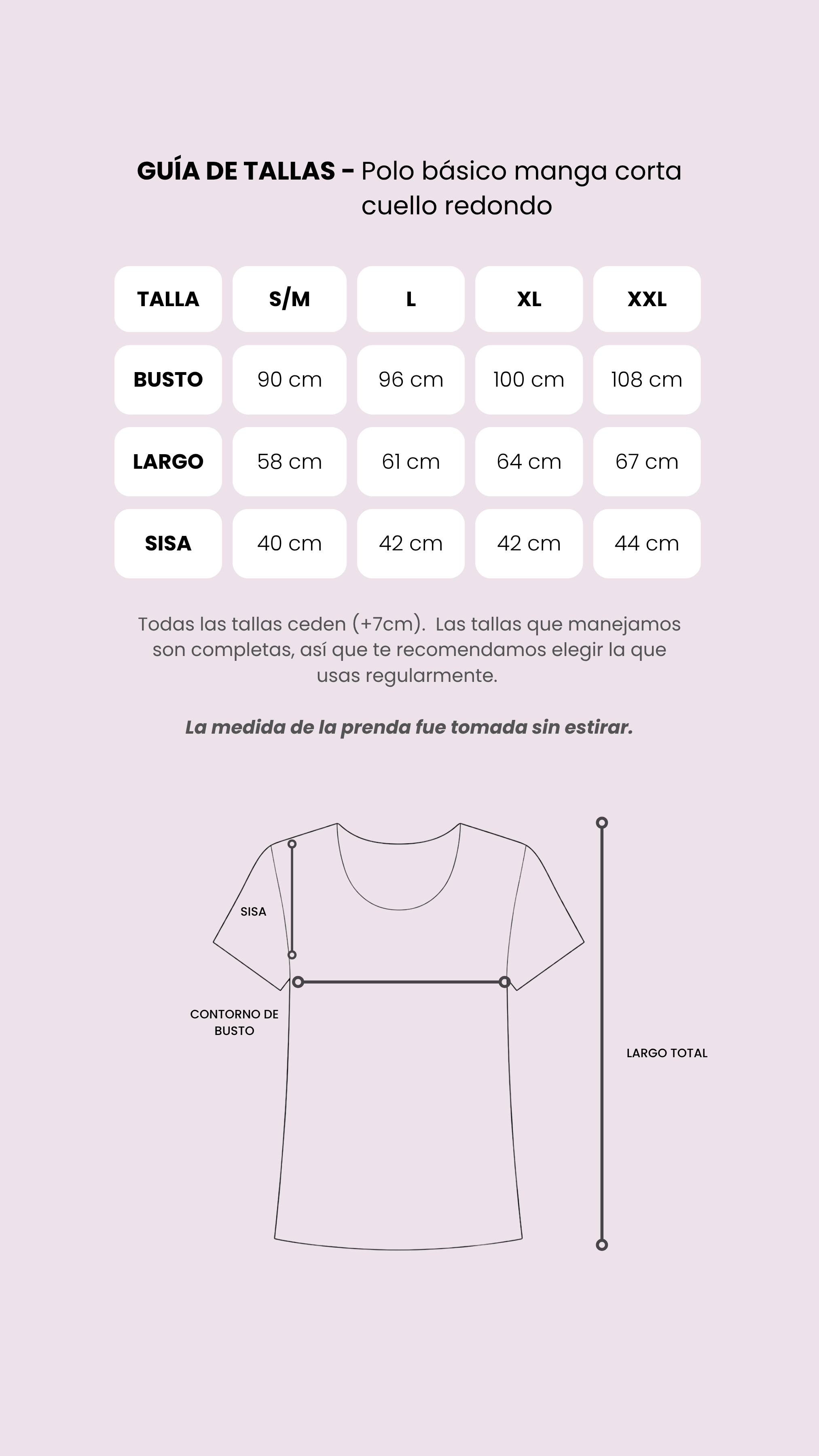 Tabla de medidas