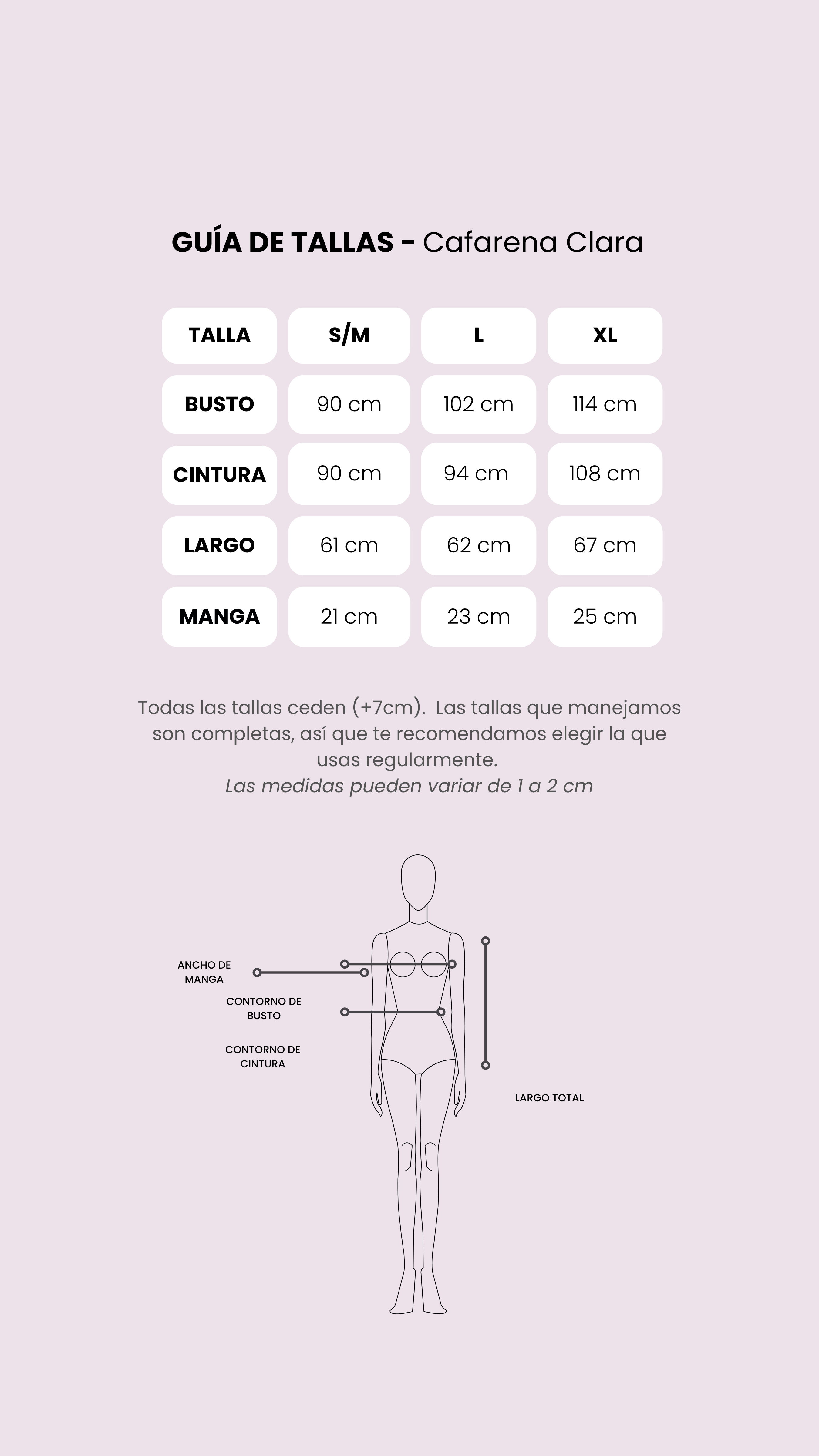 Tabla de medidas