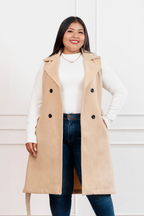 Chaleco de paño Victoria beige