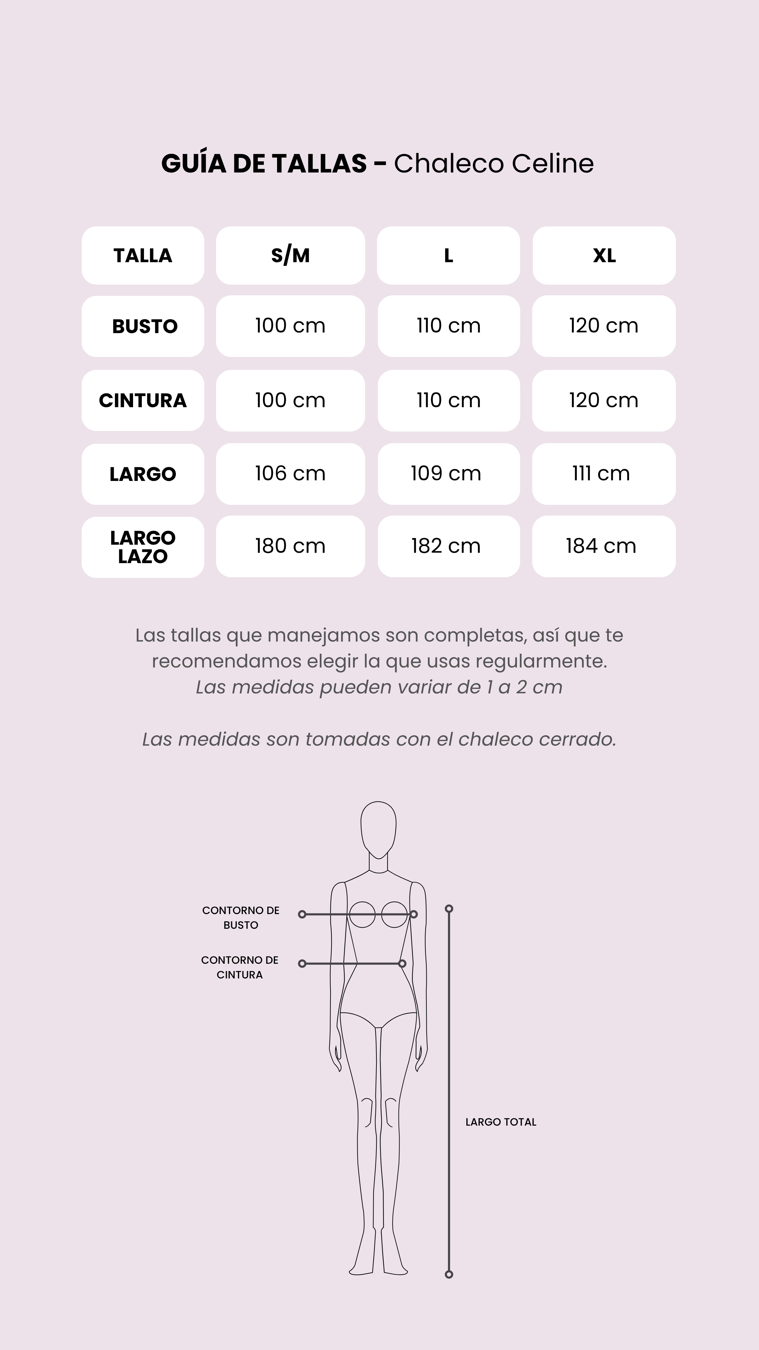 Tabla de medidas