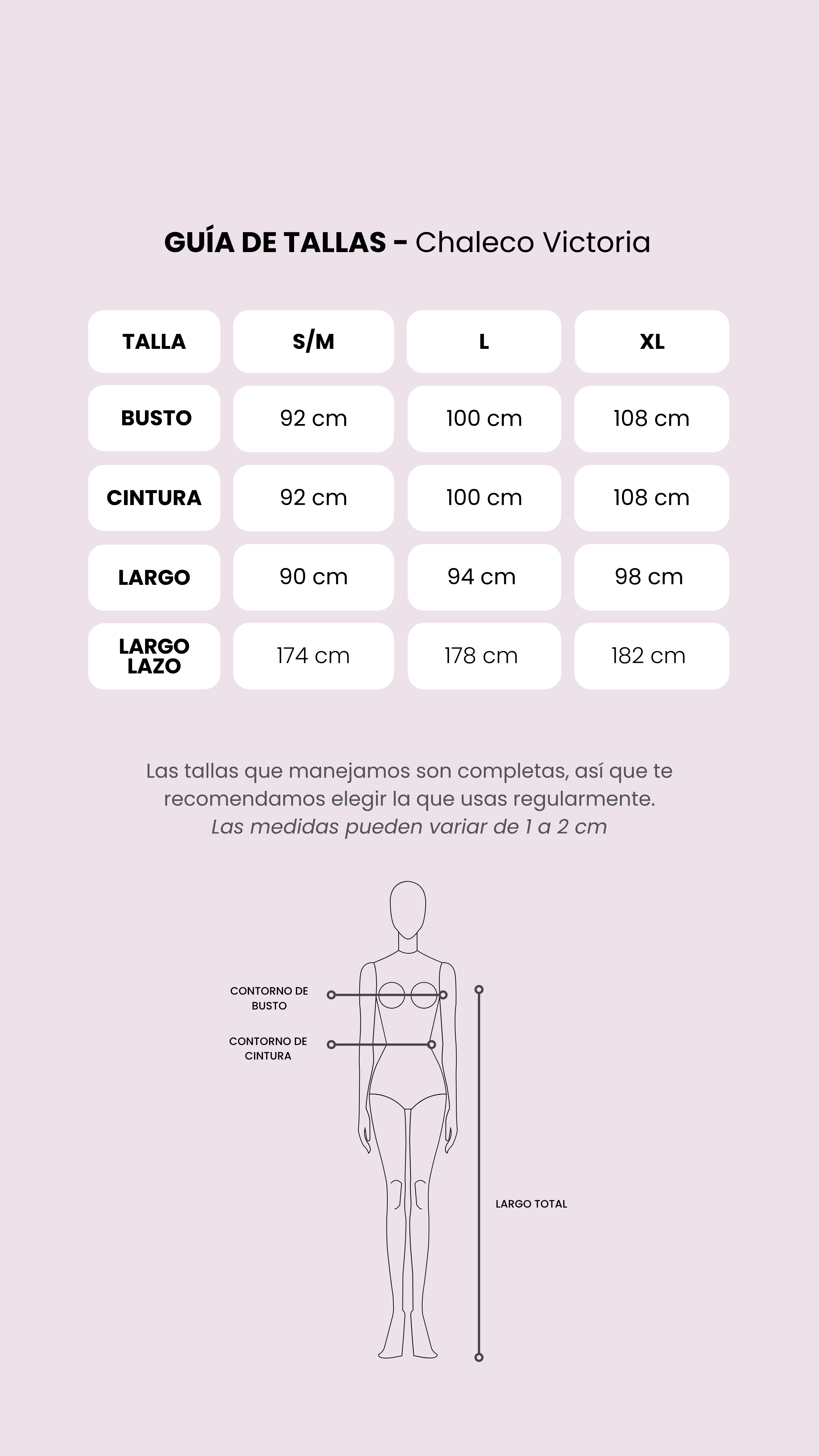 Tabla de medidas