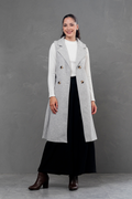 Maxi chaleco de paño Celine Gris