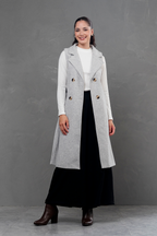 Maxi chaleco de paño Celine Gris