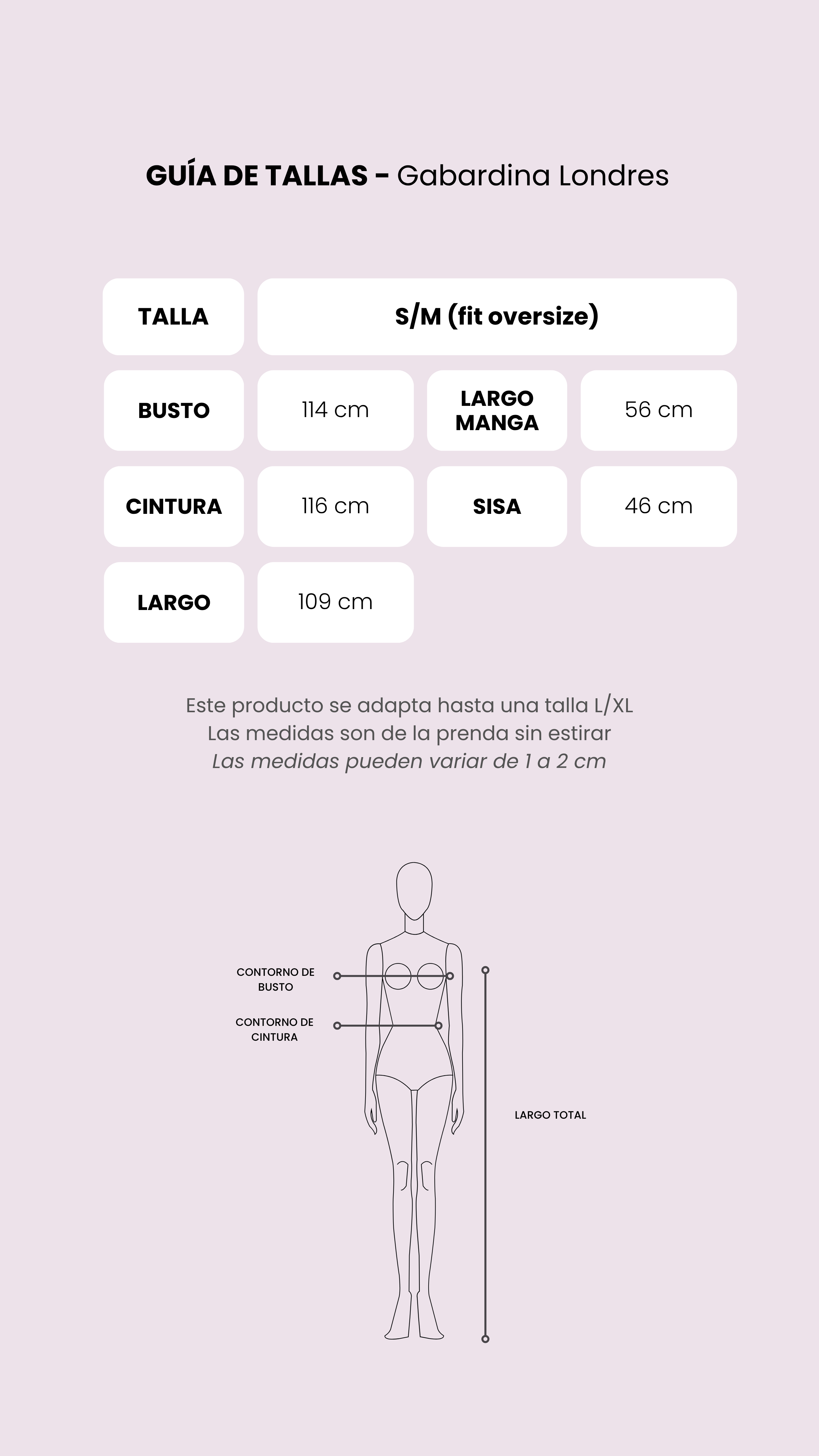 Tabla de medidas