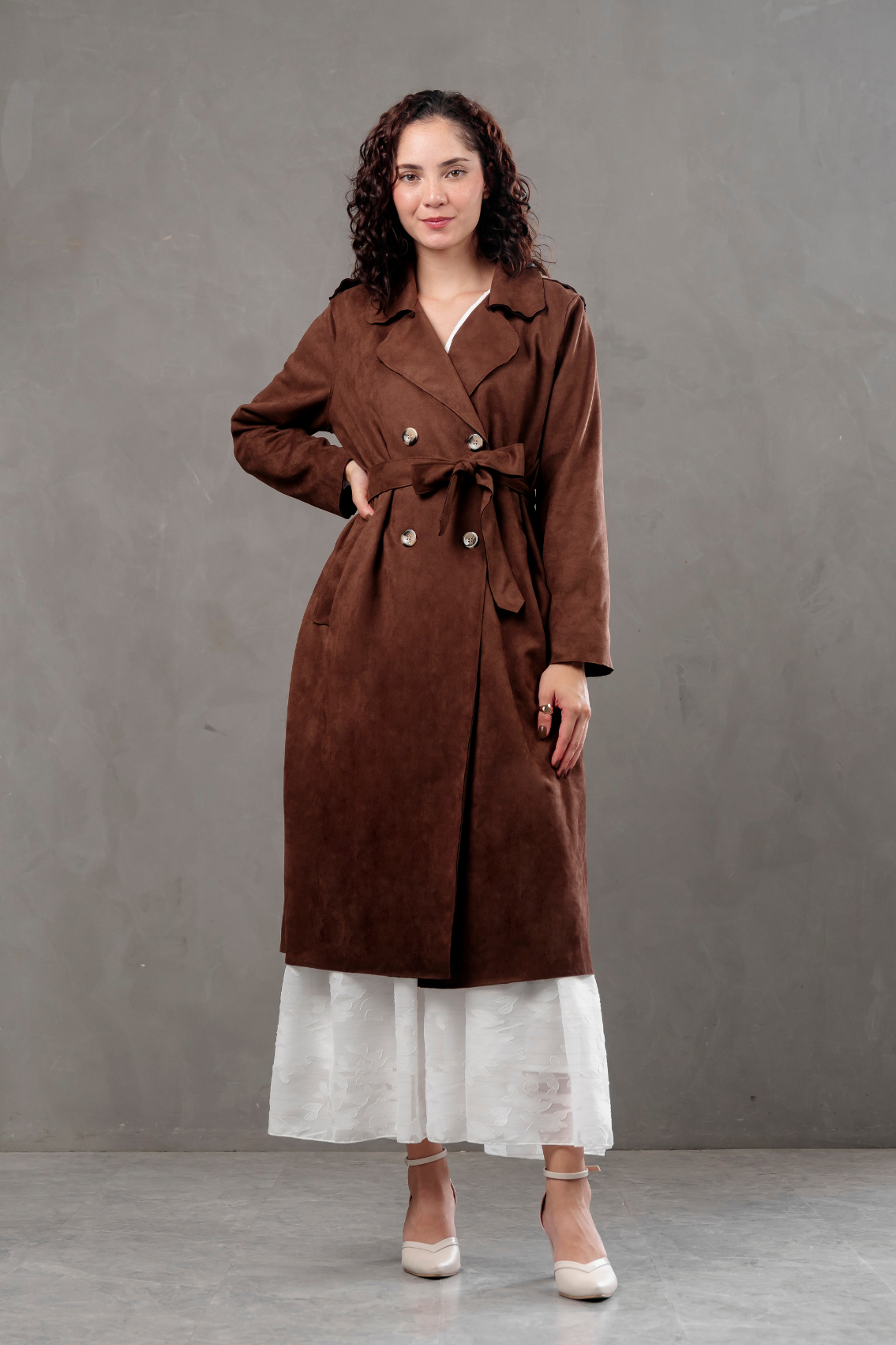 Gabardina Londres marrón