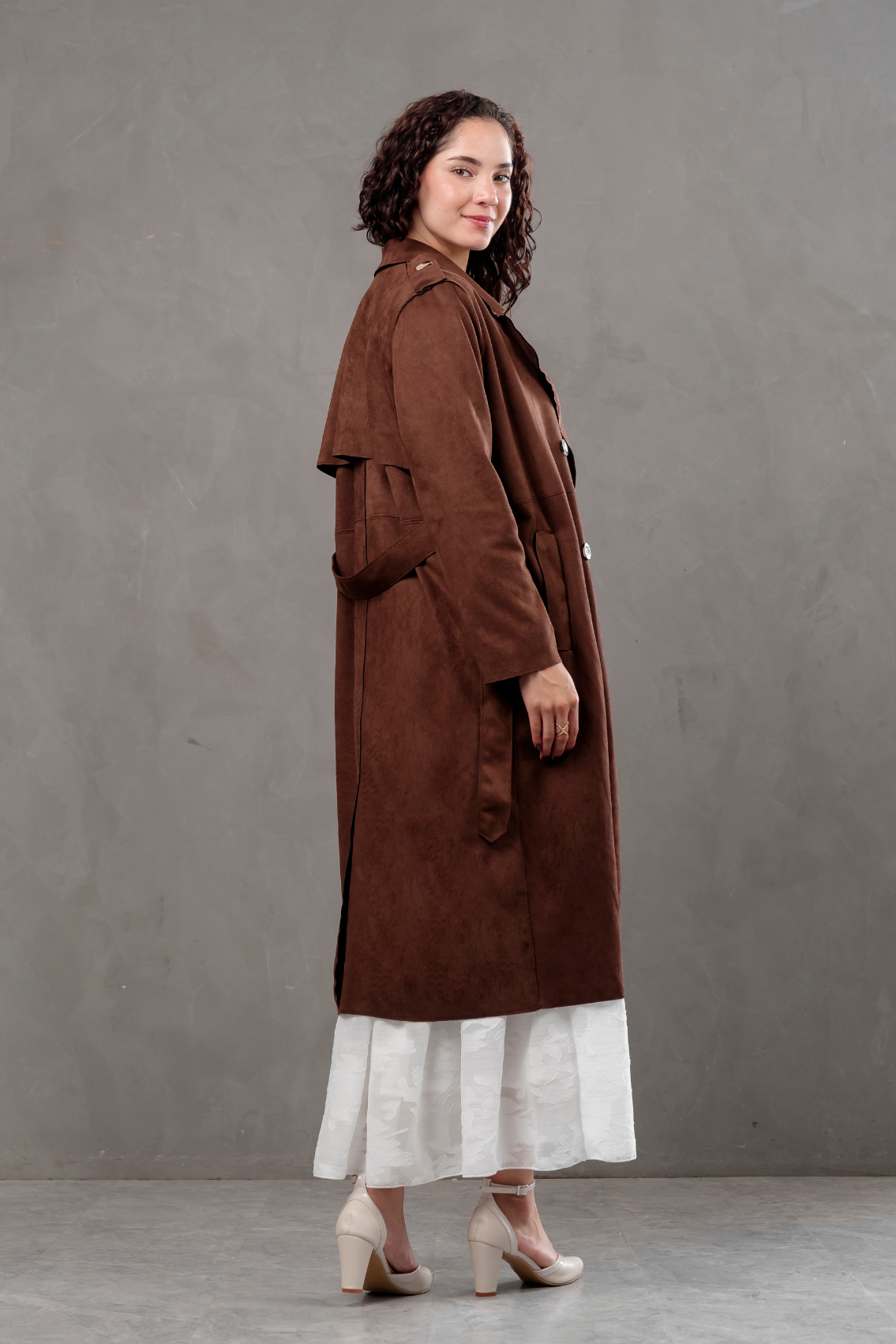 Gabardina Londres marrón