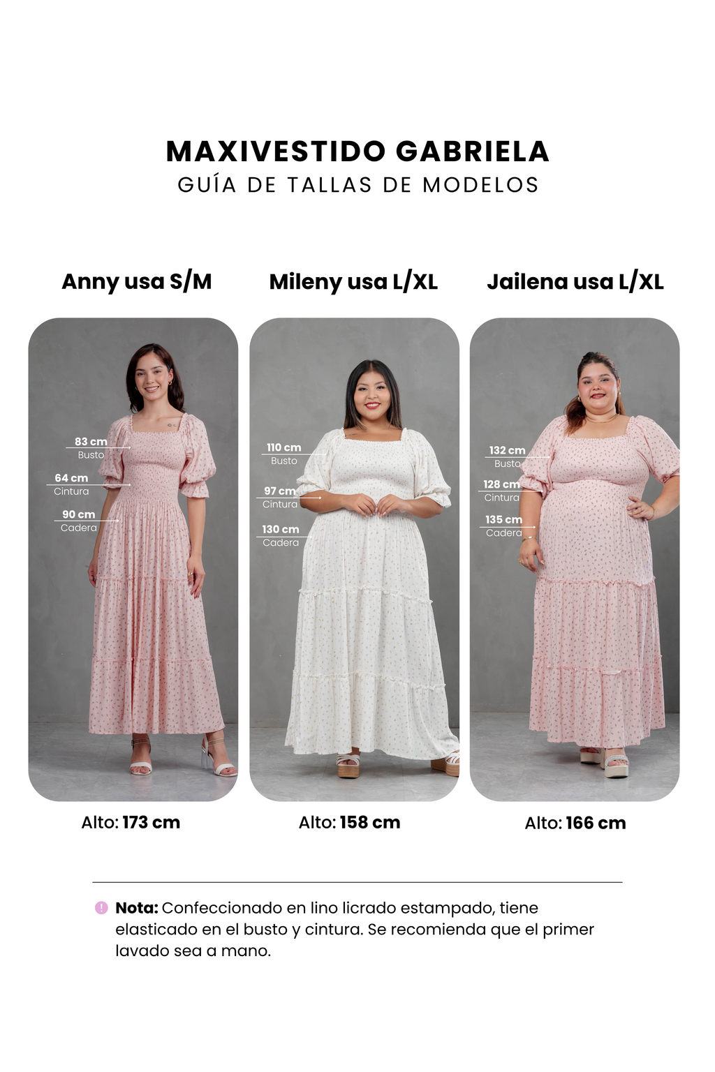 Maxivestido Gabriela Polka marrón