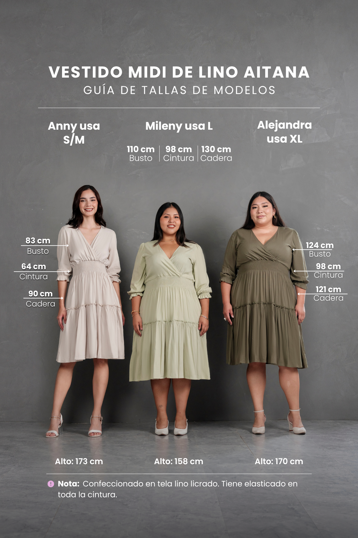 Vestido de lino Aitana