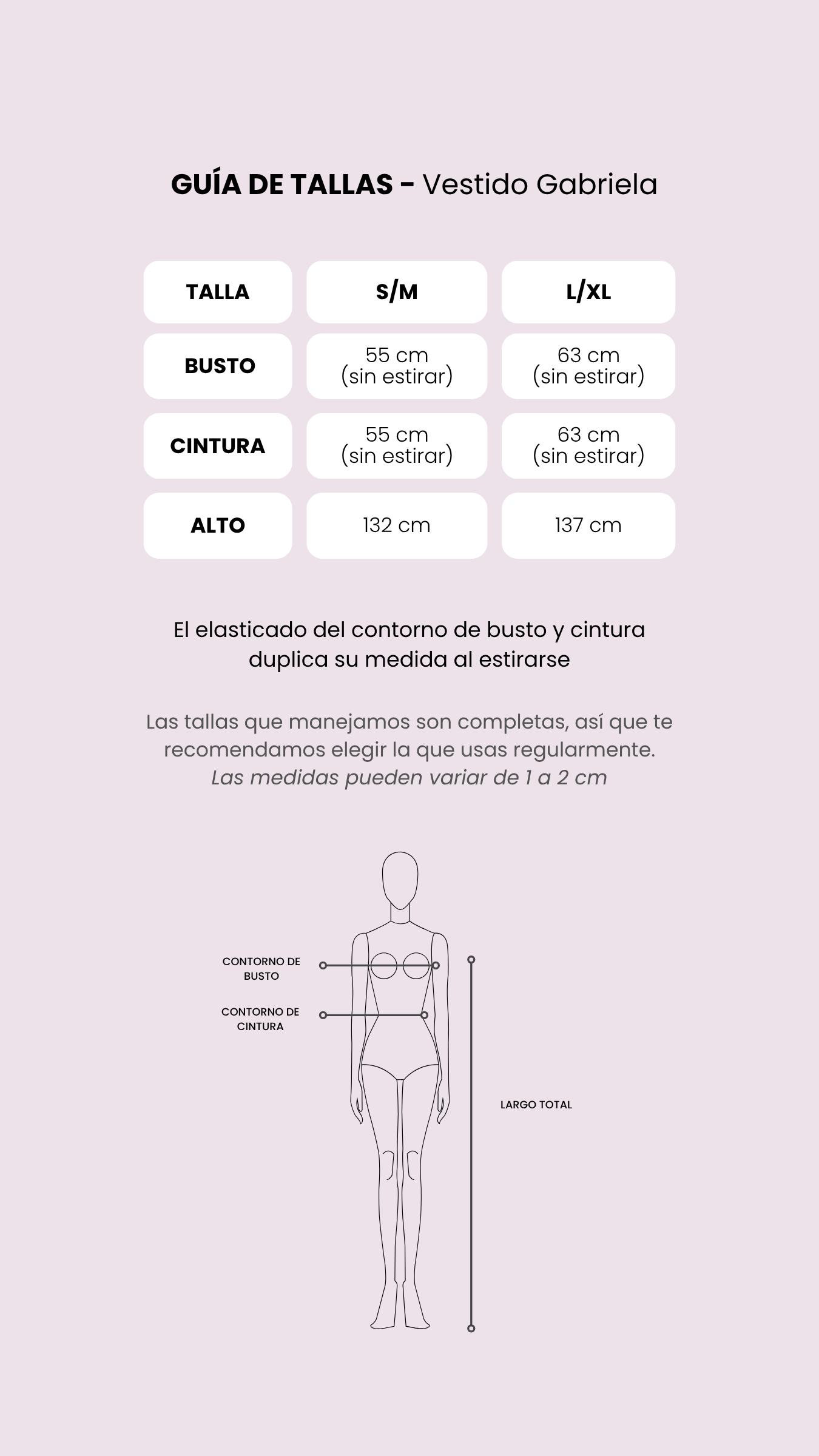 Tabla de medidas