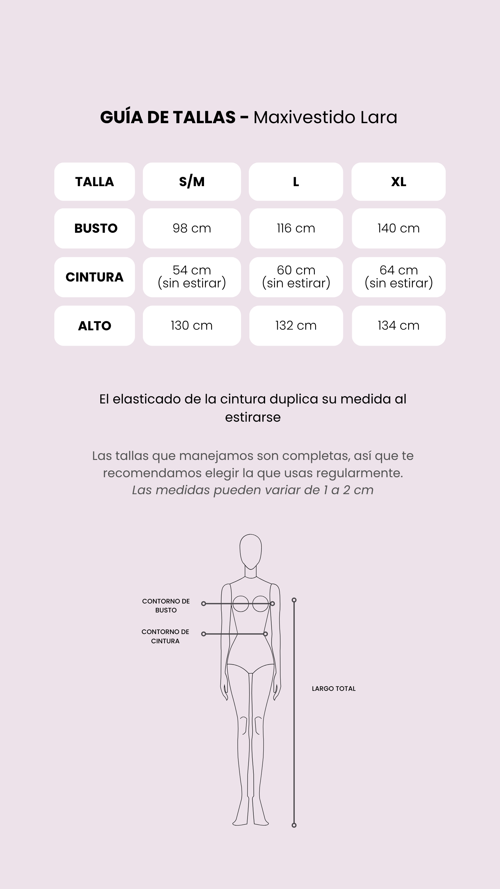 Tabla de medidas