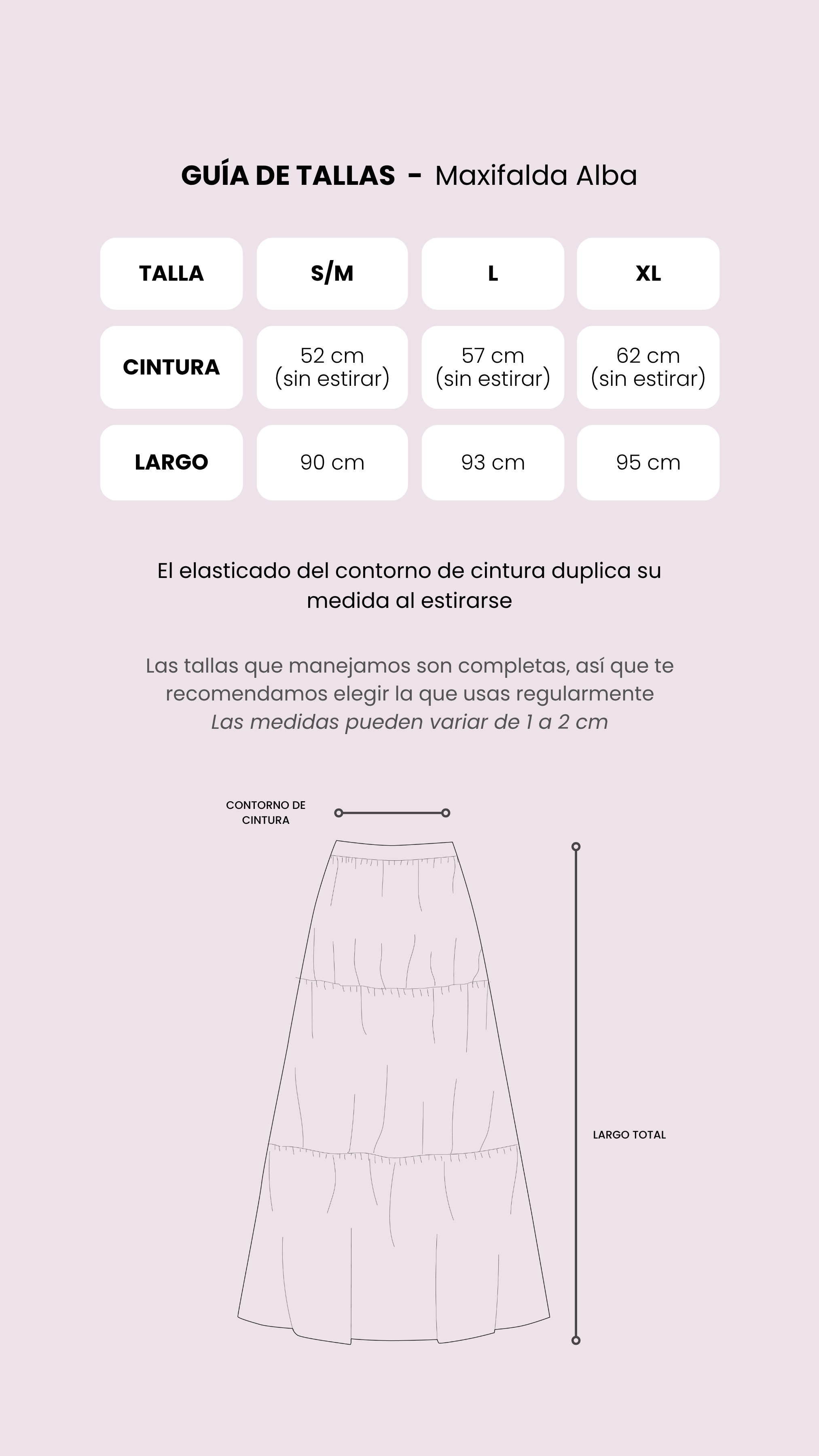 Tabla de medidas