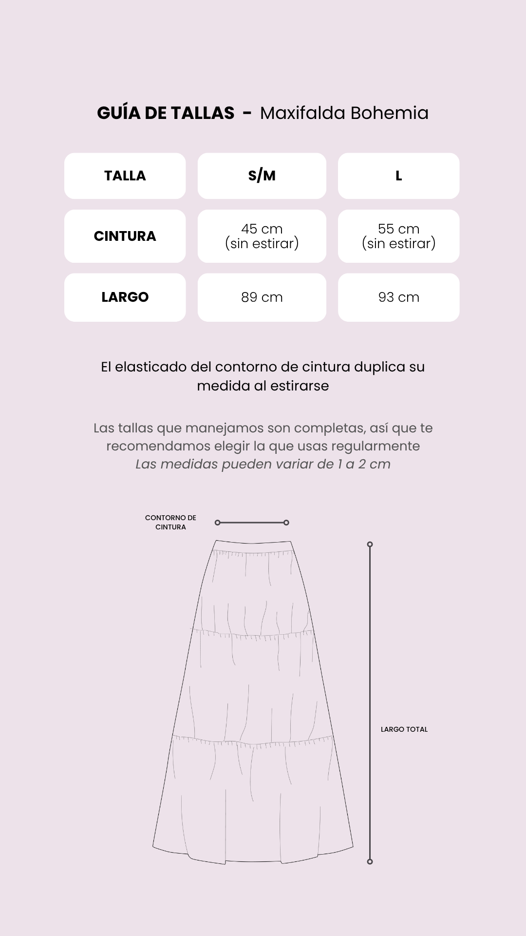 Tabla de medidas