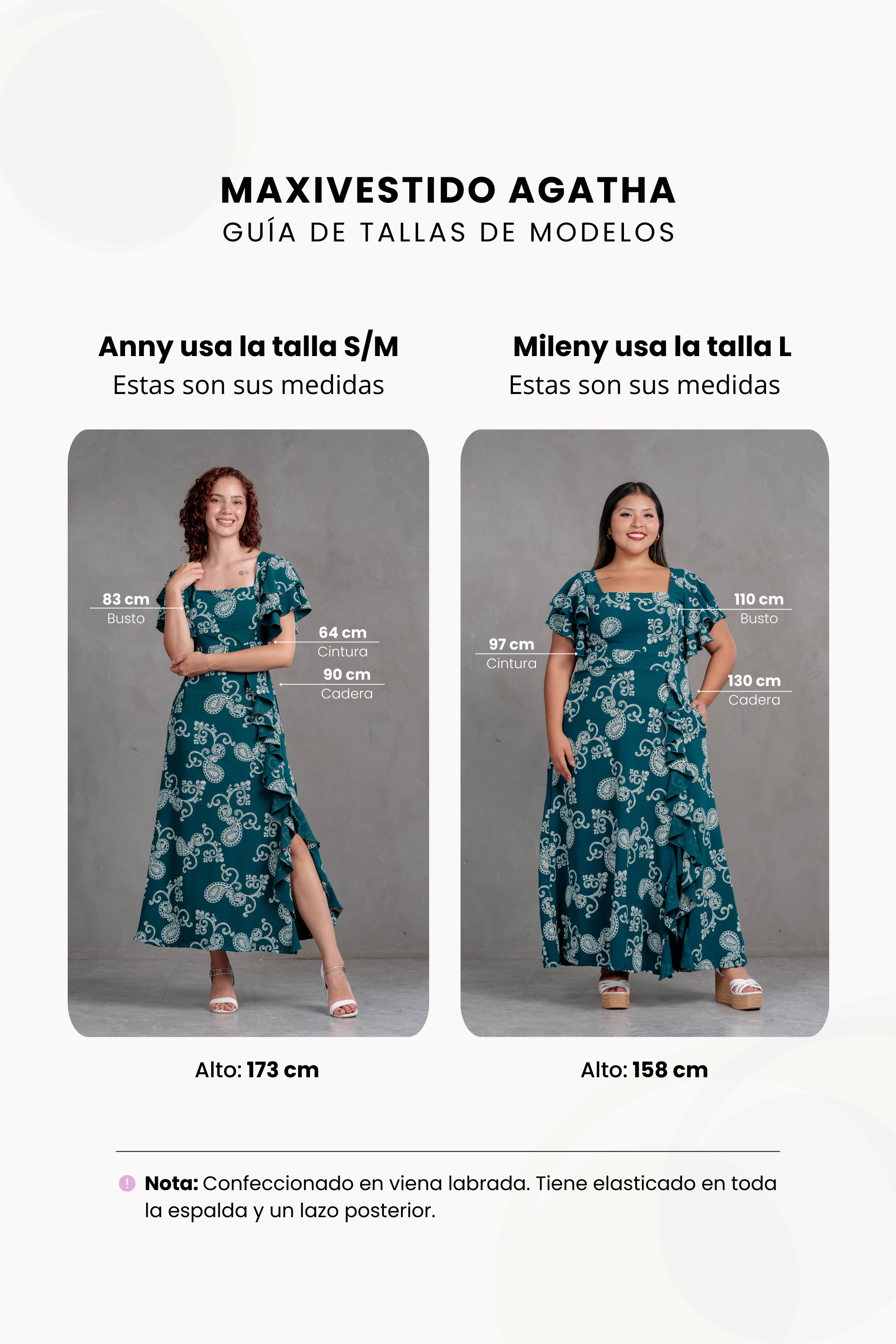 Maxivestido Agatha Paisley con vuelos