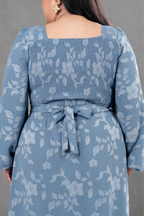 Maxivestido Agatha manga larga