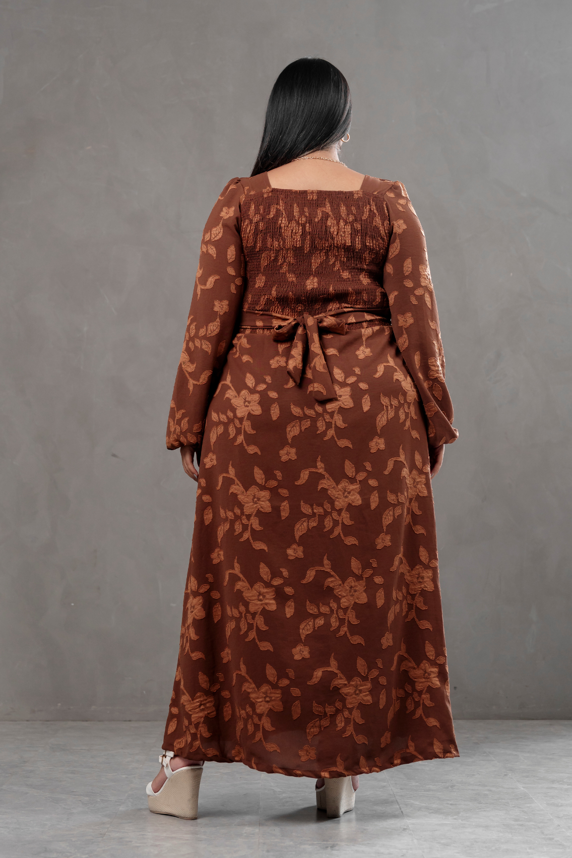 Maxivestido manga larga Agatha