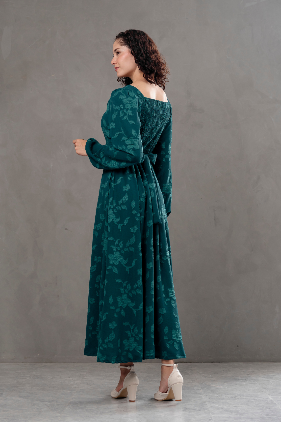 Maxivestido manga larga Agatha