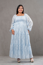 Maxivestido de gasa Aurora