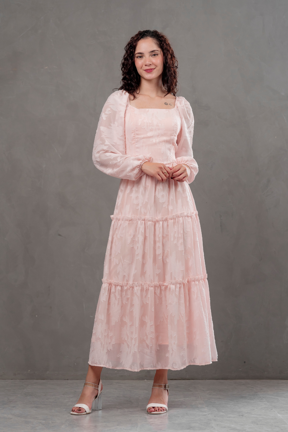 Maxivestido de gasa Aurora