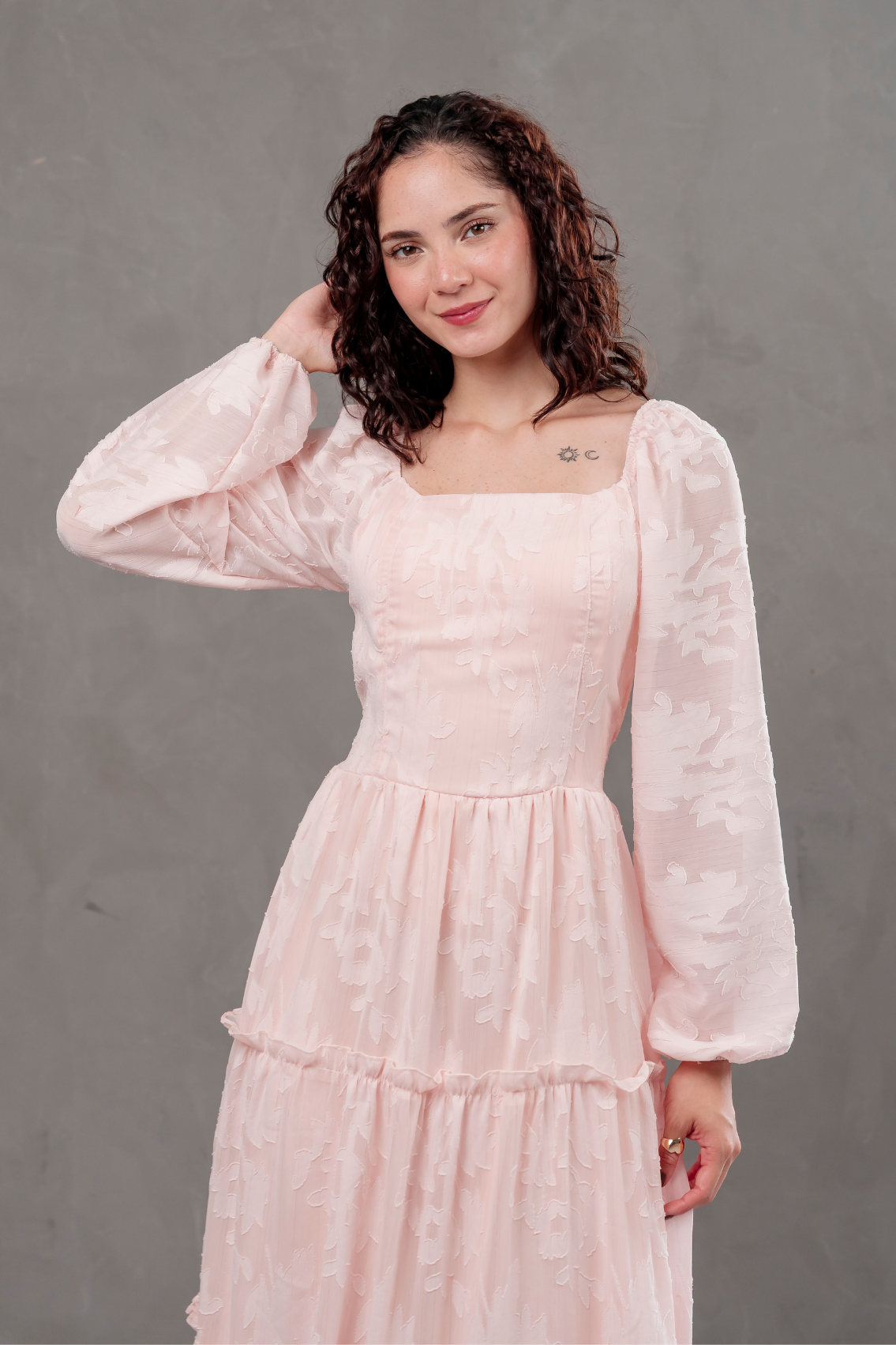 Maxivestido de gasa Aurora