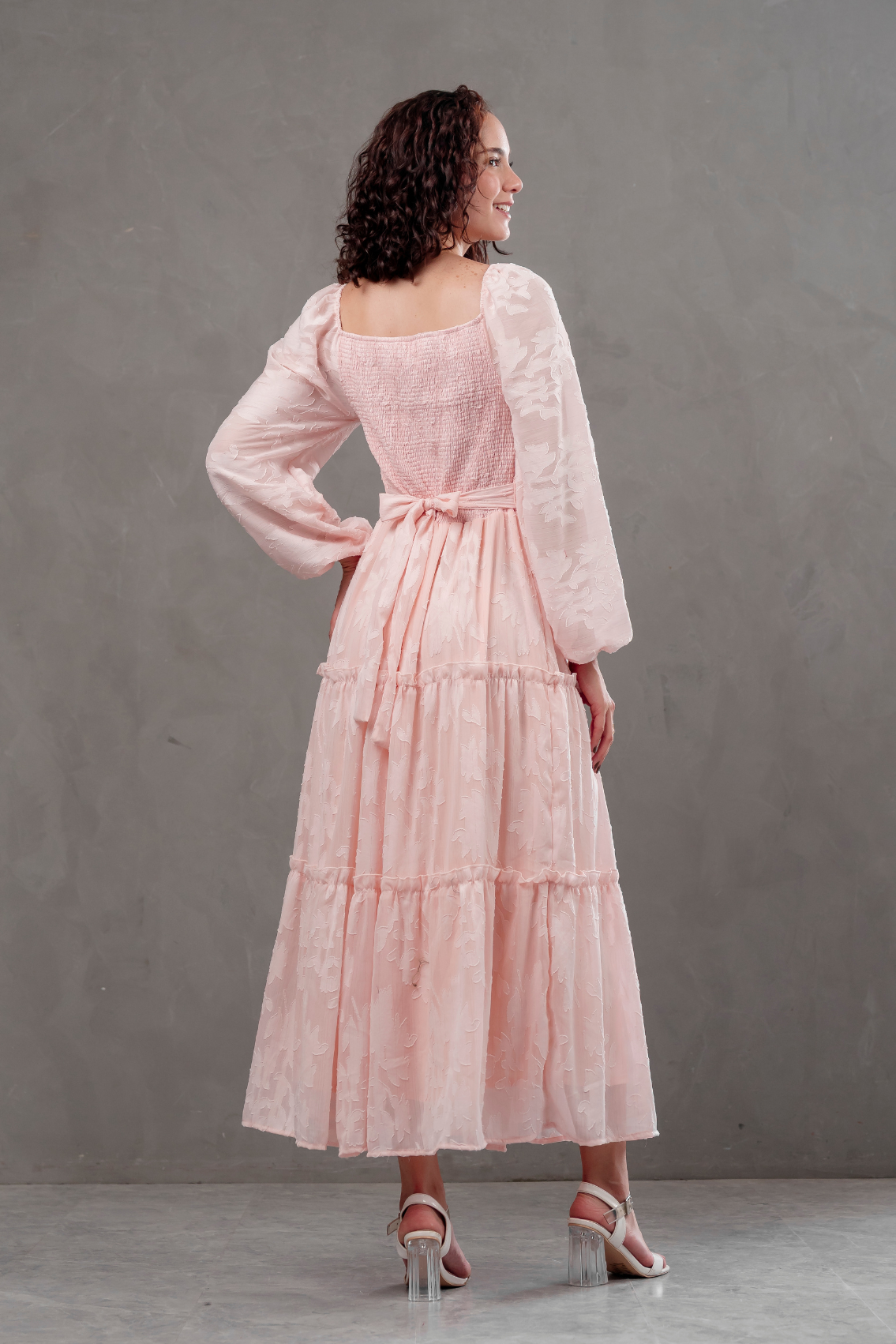 Maxivestido de gasa Aurora
