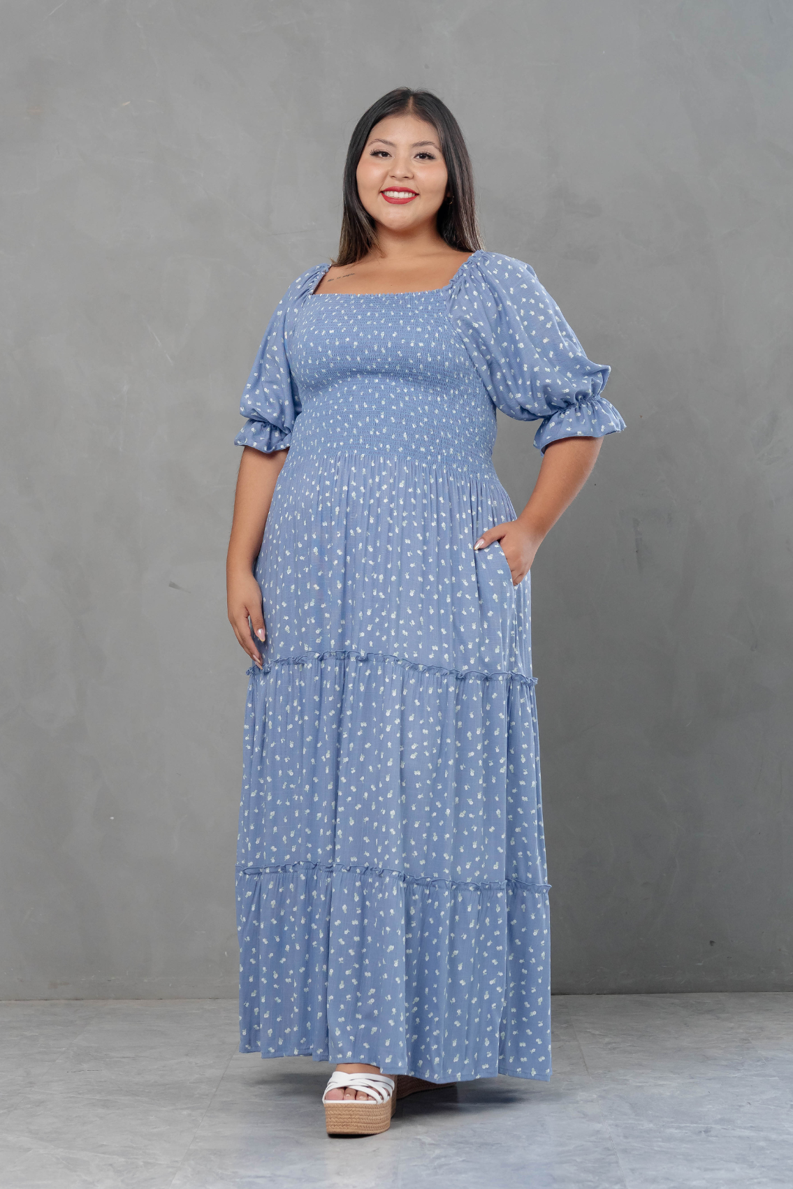 Maxivestido Gabriela Floreado