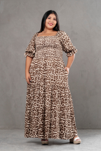 Maxivestido Gabriela Animal Print