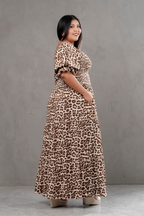 Maxivestido Gabriela Animal Print