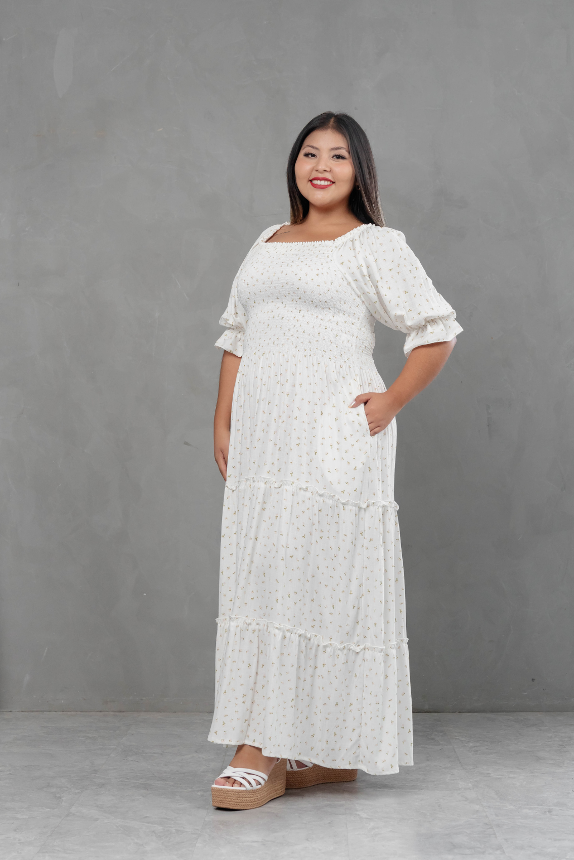 Maxivestido Gabriela Floreado