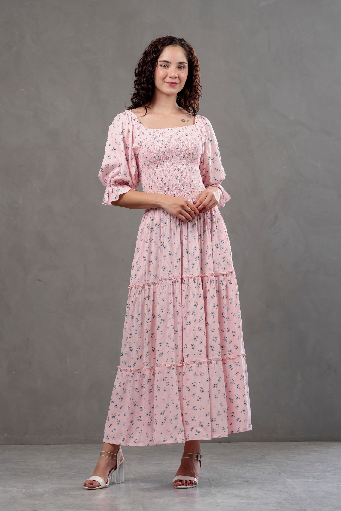 Maxivestido Gabriela Floreado