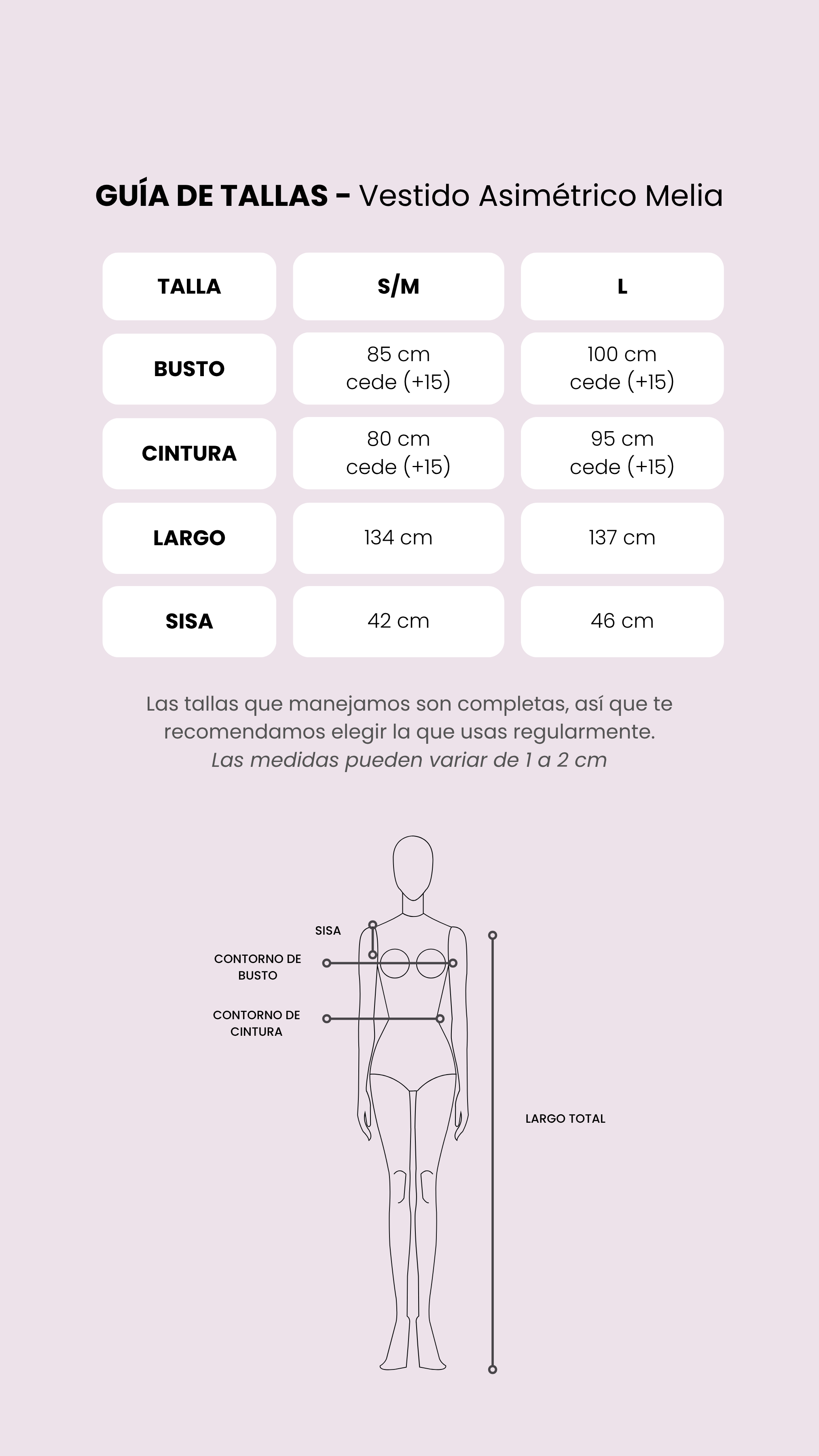 Tabla de medidas