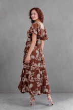 Maxivestido Agatha paisley con vuelos