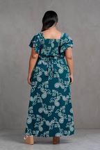 Maxivestido Agatha paisley con vuelos